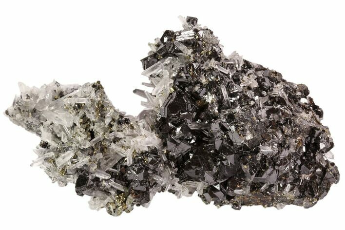Pyrite, Sphalerite and Quartz Association - Peru #107441